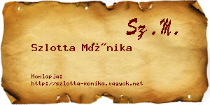 Szlotta Mónika névjegykártya